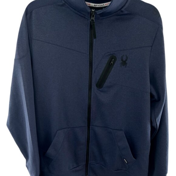 Spyder Jacket Adult Blue Active Performance Outdoors Hiking Stretch Mens: Size M - Picture 1 of 4